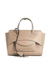 Hidesins Flap  Leather Bag In Sand