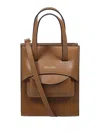Hidesins Mini Bag With Structured Shape And Handles In Brown