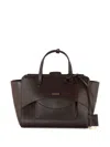 Hidesins 'flap M' Smooth Calf Leather Bag In Brown