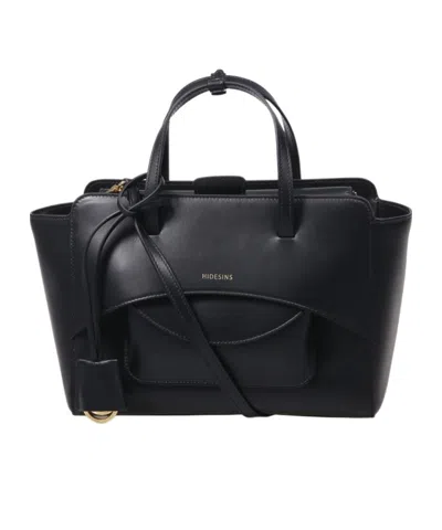 Hidesins Flap M Structured Tote Bag In Blue