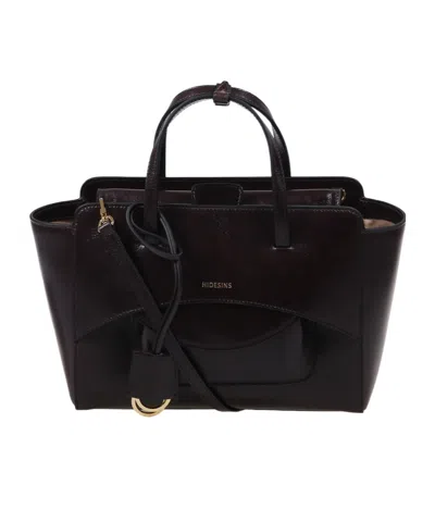 Hidesins Flap Medium Shoulder Bag In Black