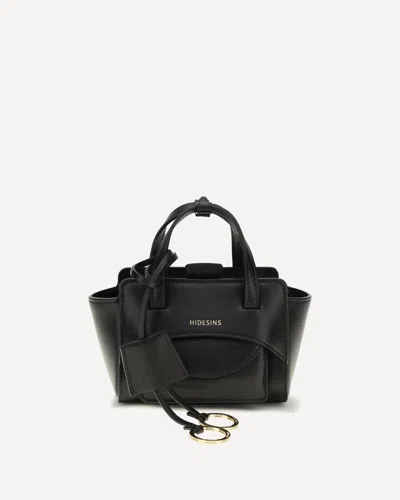 Hidesins Extra Small Flap Mini Bag In Black