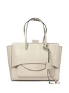 Hidesins Structured Beige Leather Handbag In Neutral
