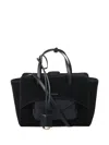Hidesins Flap-pocket Satchel Bag In Black