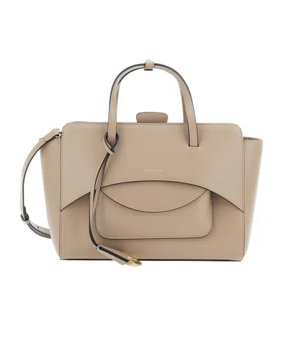 Hidesins Flap Pocket Shoulder Bag In Neutral