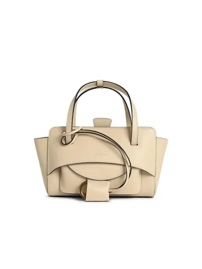 Hidesins 'flap S Premiere' Butter-colored Leather Bag In Neutral