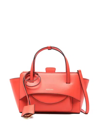 Hidesins 'flap S' Smooth Calf Leather Bag In Red