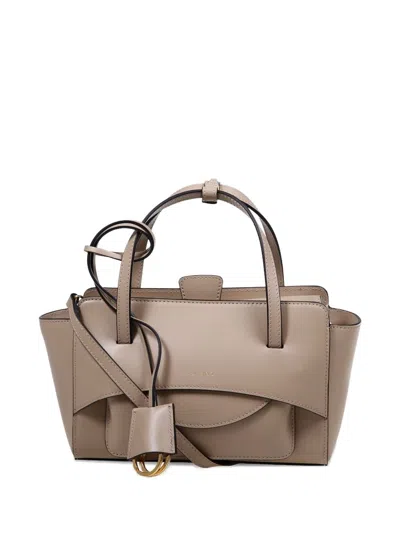 Hidesins 'flap S' Smooth Calf Leather Bag In White