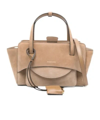 Hidesins Flap S Top Handle Tote Bag In Brown