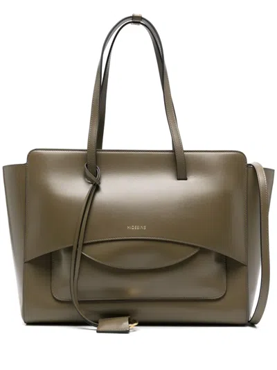 Hidesins Flap Shoulder Bag In Green