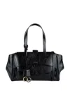Hidesins Flap Shoulder Bag In Black