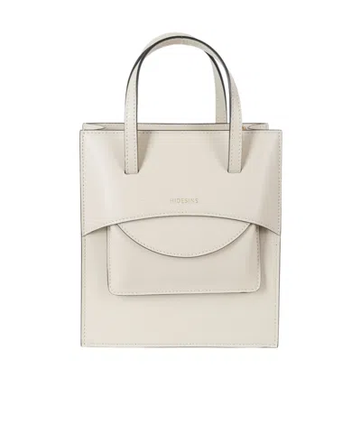 Hidesins Flap Shoulder Bag In White