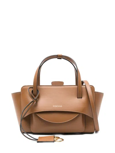 Hidesins Flap Small Leather Tote Bag