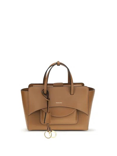 Hidesins Flap Top Handle Bag In Caramel