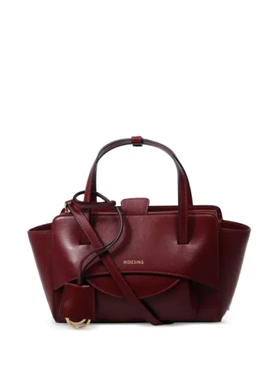 Hidesins Flap Top-handle Tote Bag In Red