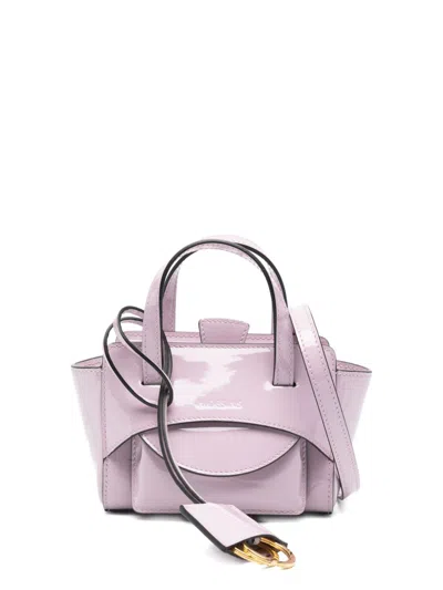 Hidesins Flap Xs Leather Tote Bag In Pink