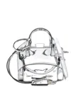Hidesins Flap Xs Tote Bag In Silver