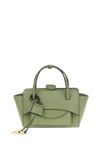 Hidesins Green Flap S Leather Crossbody Bag