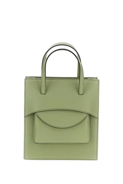 Hidesins Green Pocket M Leather Handbag