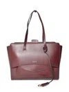 Hidesins Wine Leather Flap L Large Handbag