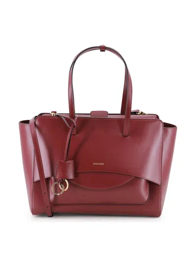 Hidesins Leather Bag In Burgundy
