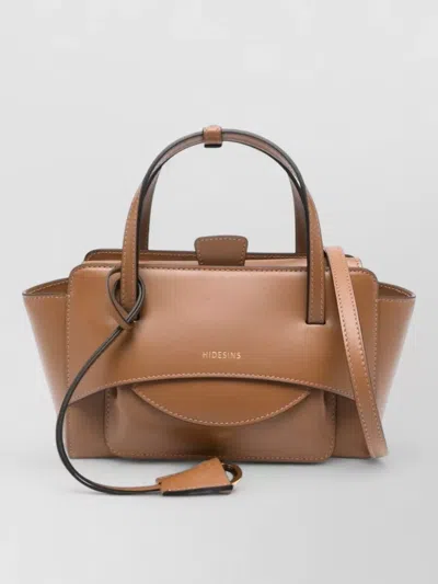 Hidesins Leather Flap Small Tote Bag