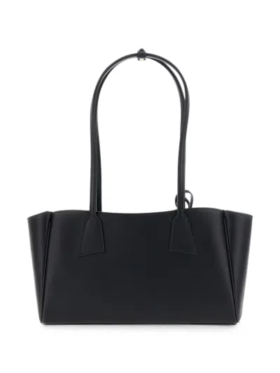 Hidesins Leather Shoulder Bag In Black