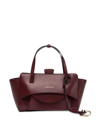 Hidesins Leather Shoulder Bag In Orange