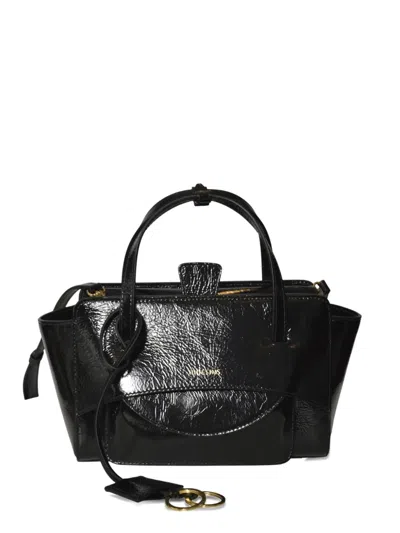 Hidesins Leather Tote Bag In Black