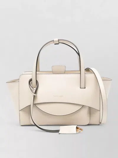 Hidesins Leather Tote Bag Flap Top Handle