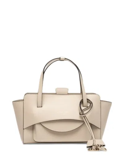 Hidesins Leather Tote Bag In Neutral