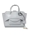 Hidesins Letter Logo Shoulder Bag In Gray