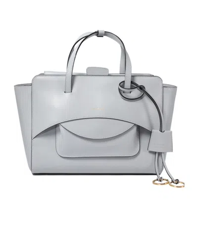 Hidesins Letter Logo Shoulder Bag In Gray