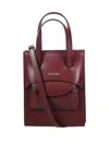 Hidesins Flap Leather Mini Bag In 红色