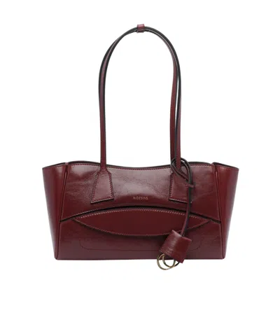 Hidesins Logo Stamp Shoulder Bag In Red