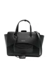 Hidesins Logo-stamp Tote Bag In Black