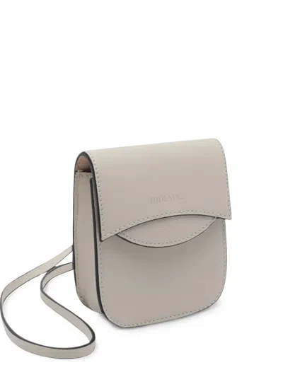 Hidesins Logo-print Foldover Shoulder Bag In Gray