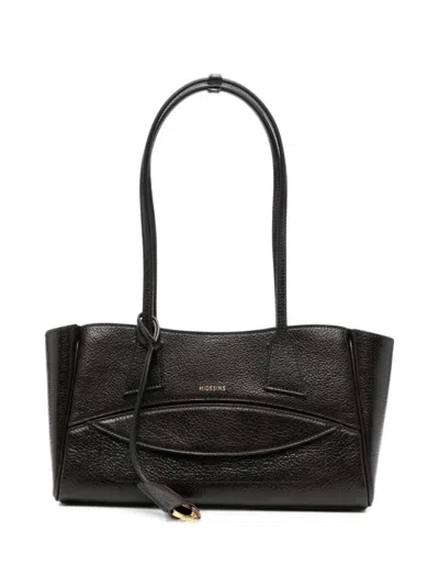 Hidesins Logo-print Pebbled Tote Bag In White