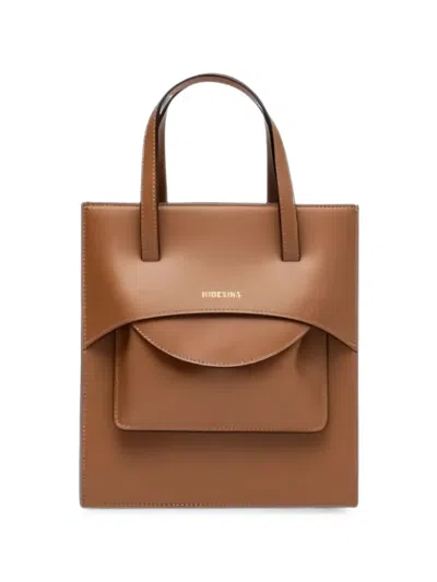 Hidesins M Pocket Logo-print Tote Bag In White