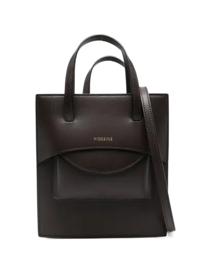 Hidesins M Pocket Premiere Leather Tote Bag In Brown