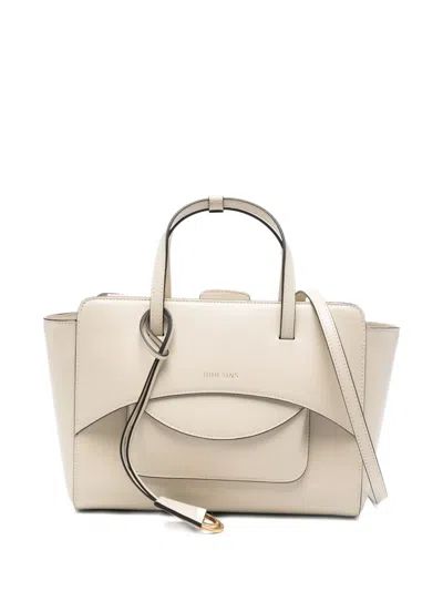 Hidesins Magnetic-fastening Tote Bag In Neutral