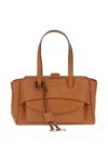 Hidesins Medium Flap Tote Bag In Brown