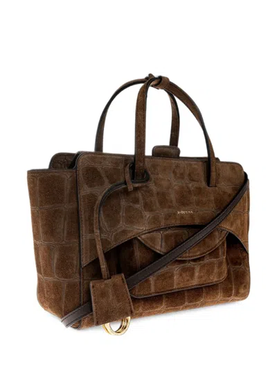 Hidesins Medium Flap Tote Bag In Brown