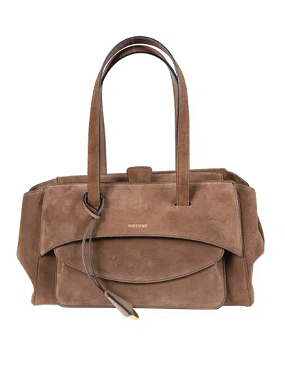 Hidesins Mini Basset Satchel For Women In Marrone