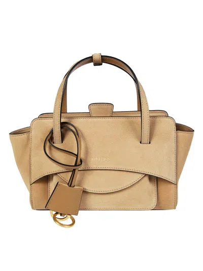 Hidesins Mini Flap Crossbody Bag In Brown