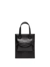Hidesins Mini Flap Tote Bag In Black
