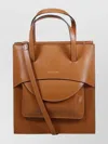 Hidesins Mini Leather Bag Adjustable Strap In Brown