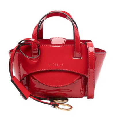 Hidesins Mini Logo Shoulder Bag In Red