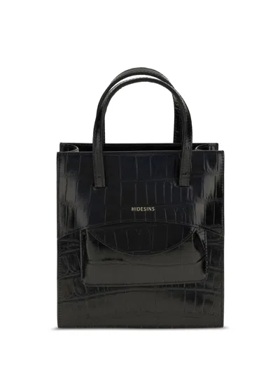 Hidesins Pocket Shoulder Bag In Black