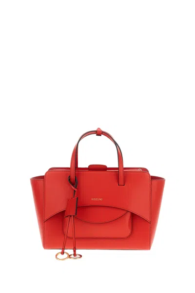 Hidesins Red Flap M Leather Crossbody Bag